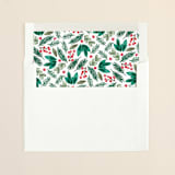"Painted Banner" - Slip-In Envelope Liners in Coral by Alethea and Ruth - Liner in envelope