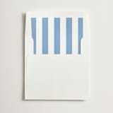 "Cabana Stripe" - Slip-In Envelope Liners in Frost by Minted - Liner in envelope