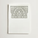 "Light Green Written in Romance" - Slip-In Envelope Liners in Antique Sage by Zove Ahhh - Liner in white envelope