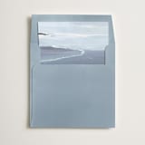 "Seaside Daisies" - Slip-In Envelope Liners in Sea by Arohika Verma - Liner in envelope