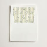 "Patterned florals" - Slip-In Envelope Liners in Chartruese by Creo Study - Liner in white envelope