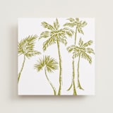 "Light Green Palm Trees" - Slip-In Envelope Liners in Pine by Lucrecia Caporale - Full Liner