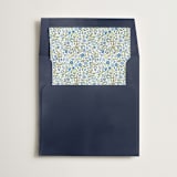 "Light Blue Ditsy Floral" - Slip-In Envelope Liners in Blueberry by Paper Sun Studio - Liner in envelope
