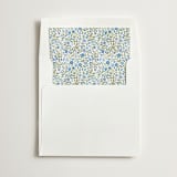 "Light Blue Ditsy Floral" - Slip-In Envelope Liners in Blueberry by Paper Sun Studio - Liner in white envelope