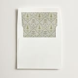 "Moroccan Print" - Slip-In Envelope Liners in Celeste by Gwen Bedat - Liner in white envelope