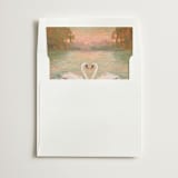 "Swans" - Slip-In Envelope Liners in Sage by Wendy Keller - Liner in white envelope