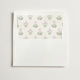 "Patterned florals" - Slip-In Envelope Liners in Rosebud by Creo Study - Liner in white envelope