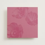 "Pink Maximalist Poppies" - Slip-In Envelope Liners in Flamingo by Morgan Kendall - Full Liner