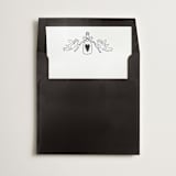 "Champagne Wishes" - Slip-In Envelope Liners in Noir by Helena Vitto - Liner in envelope