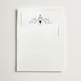 "Champagne Wishes" - Slip-In Envelope Liners in Noir by Helena Vitto - Liner in white envelope