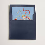 "Blue Florada" - Slip-In Envelope Liners in Sky by Pati Cascino - Liner in envelope