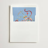 "Blue Florada" - Slip-In Envelope Liners in Sky by Pati Cascino - Liner in white envelope