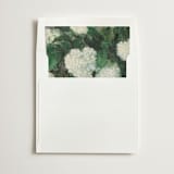 "Hydrangeas" - Slip-In Envelope Liners in Cream by Kate Ahn - Liner in white envelope