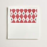 "Red Nostalgic Wrap" - Slip-In Envelope Liners in Grenadine by Sarah Knight - Liner in white envelope