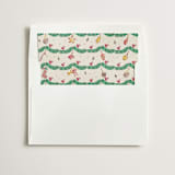 "Oh Christmas Tree" - Slip-In Envelope Liners in Cookie Dough by Sarah Rosenthal - Liner in white envelope