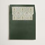 "Moroccan Print" - Slip-In Envelope Liners in Celeste by Gwen Bedat - Liner in envelope