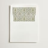 "Moroccan Print" - Slip-In Envelope Liners in Celeste by Gwen Bedat - Liner in white envelope