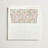"Pink Ditsy Floral" - Slip-In Envelope Liners in Rose by Paper Sun Studio - Liner in white envelope