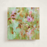 "Green Ethereal Roses" - Slip-In Envelope Liners in Beetroot by Sonal Nathwani - Full Liner