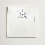 "Couple" - Slip-In Envelope Liners in Paper by Ani Somi - Liner in white envelope
