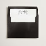 "Cin Cin" - Slip-In Envelope Liners in Noir by Helena Vitto - Liner in envelope