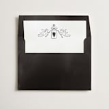 "Champagne Wishes" - Slip-In Envelope Liners in Noir by Helena Vitto - Liner in envelope