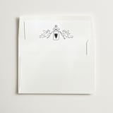 "Champagne Wishes" - Slip-In Envelope Liners in Noir by Helena Vitto - Liner in white envelope