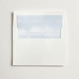 "Watercolor Coast" - Slip-In Envelope Liners in Sky by Jennifer Wick - Liner in white envelope