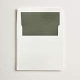 "Olive" - Slip-In Envelope Liners in Olive by Minted - Liner in envelope