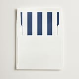 "Navy Cabana Stripe" - Slip-In Envelope Liners in Navy by Minted - Liner in envelope