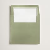 "Border" - Slip-In Envelope Liners in Olive by Minted - Liner in envelope
