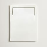 "Border" - Slip-In Envelope Liners in Olive by Minted - Liner in white envelope