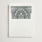 "Dark Green Written in Romance" - Slip-In Envelope Liners in Forest by Zove Ahhh - Liner in envelope