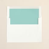"Winter Flourish" - Slip-In Envelope Liners in Sky Blue by Annie Clark - Liner in envelope