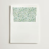 "Green Ditsy Floral" - Slip-In Envelope Liners in Fern by Paper Sun Studio - Liner in white envelope