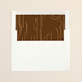 "Fall Carving" - Slip-In Envelope Liners in Woodgrain by Amanda Joy - Liner in envelope