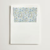 "Light Blue Ditsy Floral" - Slip-In Envelope Liners in Blueberry by Paper Sun Studio - Liner in white envelope