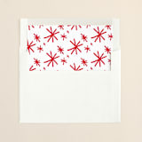 "Bright & Married" - Slip-In Envelope Liners in Candy Cane by Ashley Hegarty - Liner in envelope