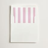 "Cabana Stripe" - Slip-In Envelope Liners in Carnation by Minted - Liner in envelope