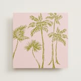 "Green & Pink Palm Trees" - Slip-In Envelope Liners in Seaweed by Lucrecia Caporale - Full Liner
