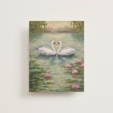 "Blue Swans" - Slip-In Envelope Liners in Sage by Wendy Keller - Full Liner