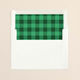 "Yappy Holidays" - Slip-In Envelope Liners in Emerald by Jessica Booth - Liner in envelope