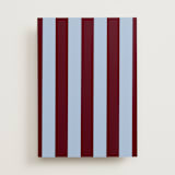 "Cabana Stripe" - Slip-In Envelope Liners in Burgundy by Minted - Full Liner
