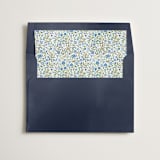 "Light Blue Ditsy Floral" - Slip-In Envelope Liners in Blueberry by Paper Sun Studio - Liner in envelope