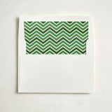 "Peace And Joy Flourish" - Slip-In Envelope Liners in Forest by Katherine Moynagh - Liner in envelope