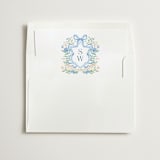 "Atlanta Crest (add-on)" - Slip-In Envelope Liners in Bluebell by Elly - Liner in white envelope