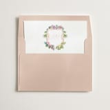"Palm Beach Crest (add-on)" - Slip-In Envelope Liners in Pearl by Elly - Liner in envelope