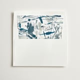 "Take The Leap" - Slip-In Envelope Liners in Ocean by Kristine Sarley - Liner in white envelope