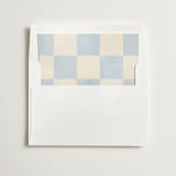 "Checker Wash" - Slip-In Envelope Liners in Ivory by Baumbirdy - Liner in white envelope