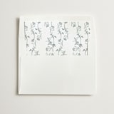 "etched floral" - Slip-In Envelope Liners in Meadow by Phrosné Barwood - Liner in white envelope